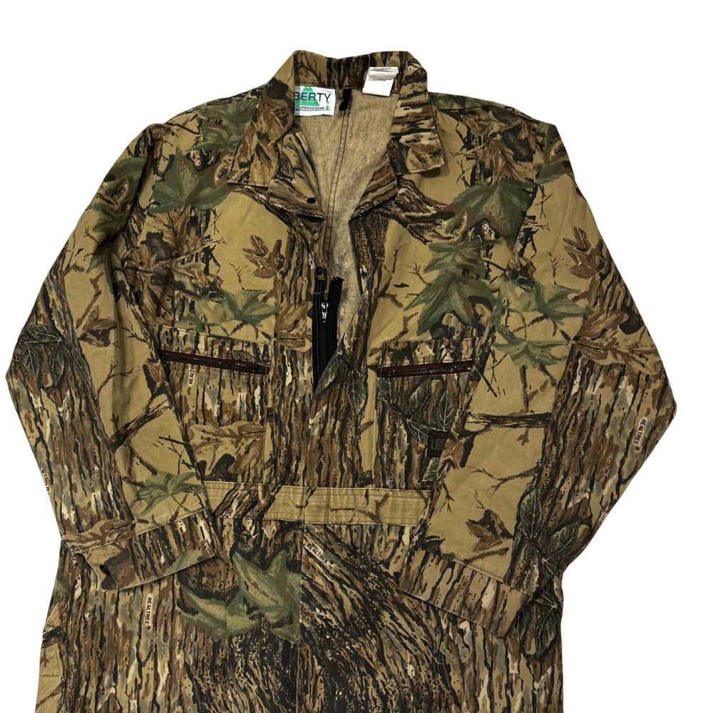 Liberty Rugged Outdoor Gear Camo camouflage utility Coveralls Jumpsuit 2XL *read - Picture 3 of 10